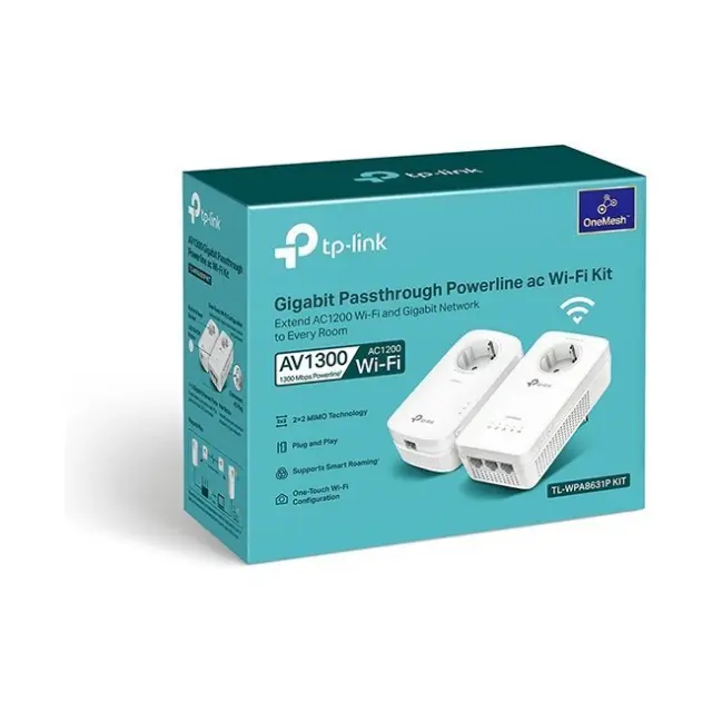 TP-LINK Powerline AV1300 Gigabit Passthrough Starter Wi-Fi Kit (TL-WPA8631P KIT) (TPTL-WPA8631PKIT) 3