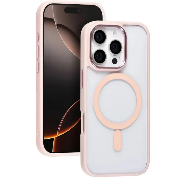 TUNIQ iPhone 16 Pro Back cover case - Magsafe - Silicone - Pink