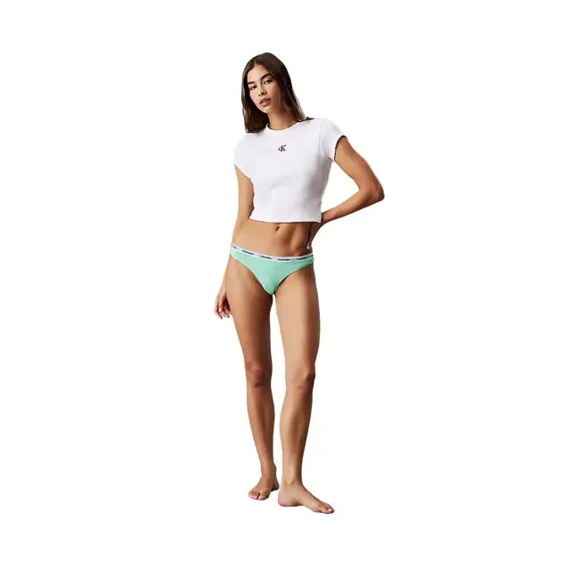 Calvin Klein Γυναικείο String Modern Logo Thong, Χρώμα Beau Blue - L 3