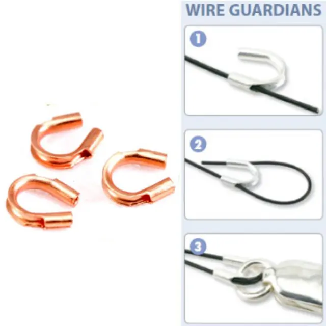 Προστατευτικά Ατσαλοσύρματος - Εσωτ. 0.5mm - Copper Plated ~72τεμ