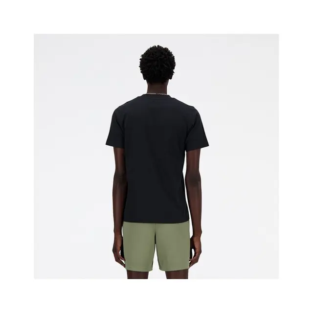 New Balance Stacked Logo T-Shirt (MT41502-Black) - Μαύρο 3