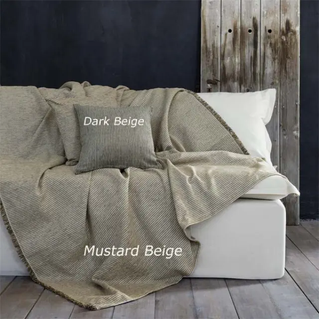 Ριχτάρι Τριθέσιο (180x300) Seporo Mustard Beige nima