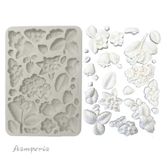 Καλούπι σιλικόνης A5, 15×21cm, Stamperia, Hidden Grove, Strawberry