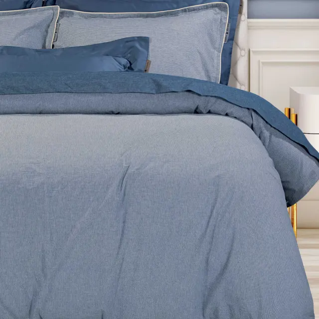 Σετ Σεντόνια 250x270 King Size Essential Greenwich Polo Club 2294 Blue 100% βαμβακερόΧωρίς Λάστιχο 2