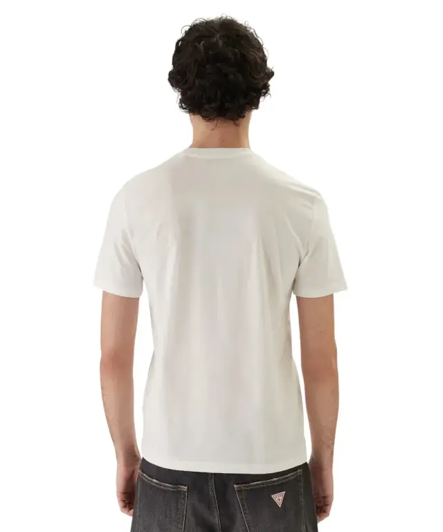 Guess - Ανδρικό T-shirt Short Sleeved Regular Fit Z6GI06K2847-G018 Λευκό - XL 2
