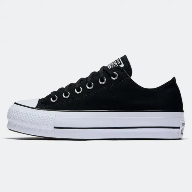 Converse Women's Chuck Taylor All Star OX Lift Canvas Μαύρο - Άσπρο 560250C (Converse)