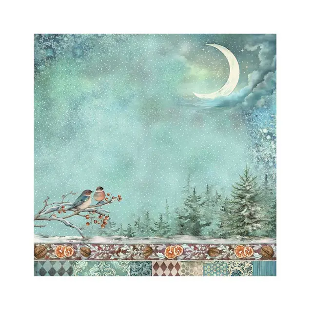 Τυπωμένο ύφασμα Stamperia, 30x30cm, 4 τεμ, The Nutcracker 2