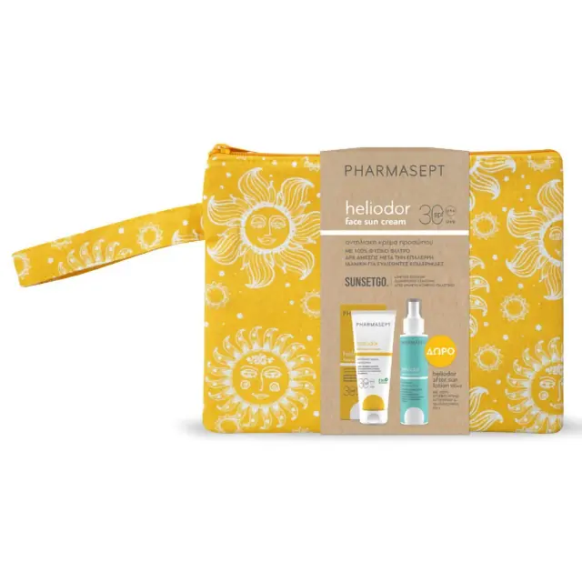 Pharmasept Heliodor Face Sun Σετ με Αντηλιακή Κρέμα Προσώπου, After Sun & Νεσεσέρ