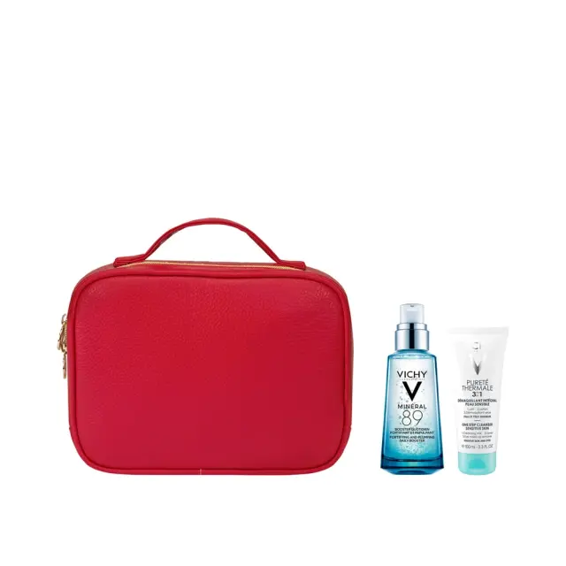 Vichy Promo Mineral 89 Booster Ενυδατικό Booster Προσώπου, 50ml, Δώρο Purete Thermale 3in1 Γαλάκτωμα Καθαρισμού, Τονωτική Λοσιόν Και Ντεμακιγιάζ Ματιών, 100ml Και Νεσεσέρ, 1σετ 2