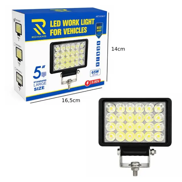 Rchang Προβολέας Εργασίας LED 5" 65W 9-80V για Οχήματα W18437 - LED Work Light 0111819 2