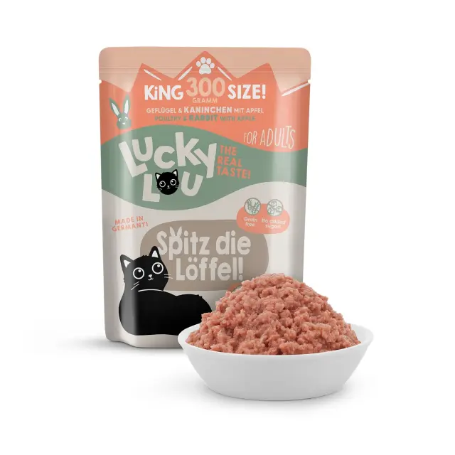 Lucky Lou LifeStage Adult Πουλερικά & Κουνέλι (με Μήλο)Grain Free – GMO Free – Sugar Free 300gr 2