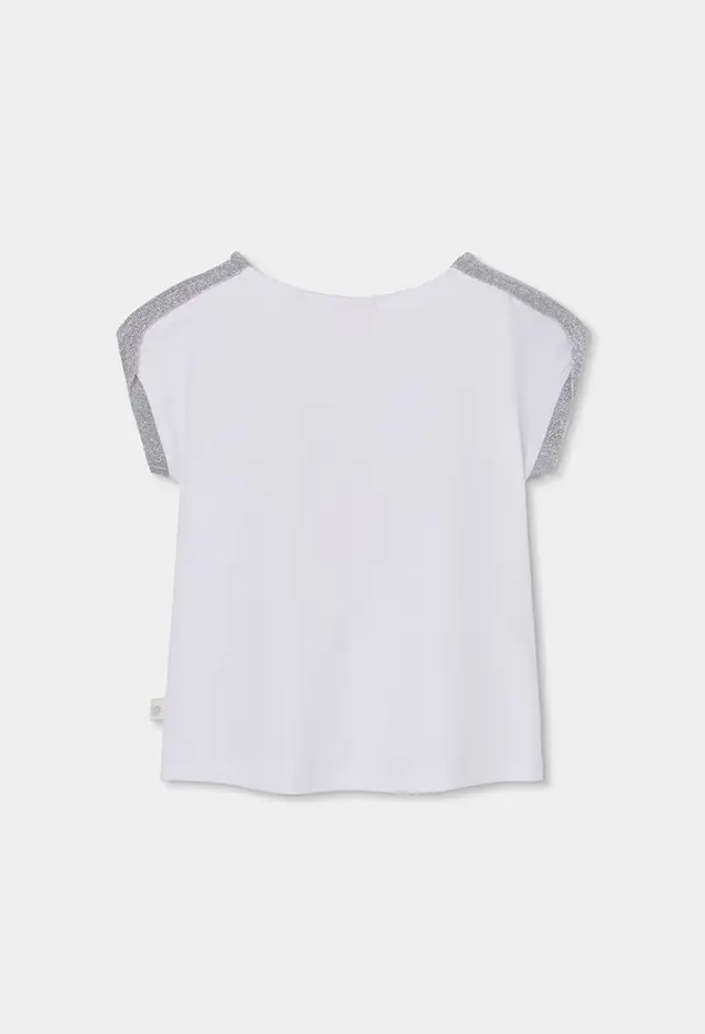 Boboli Stretch πλεκτό t-shirt για κορίτσι 773018-1100 2
