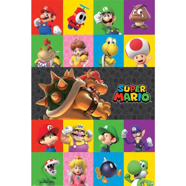 Αφίσα Super Mario Characters Poster 61x91,5cm PP2402577