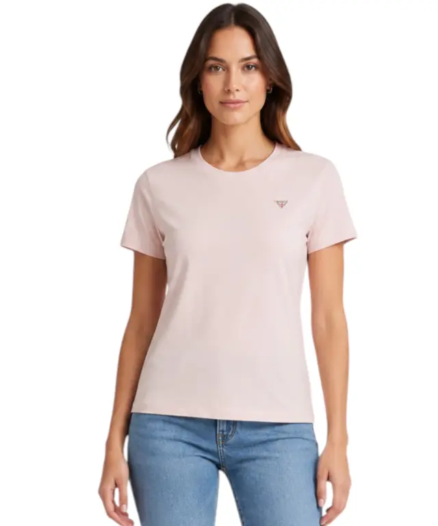 Guess - Γυναικείο T-Shirt Regular Fit W4YI10J1314-A62H Ροζ - XS