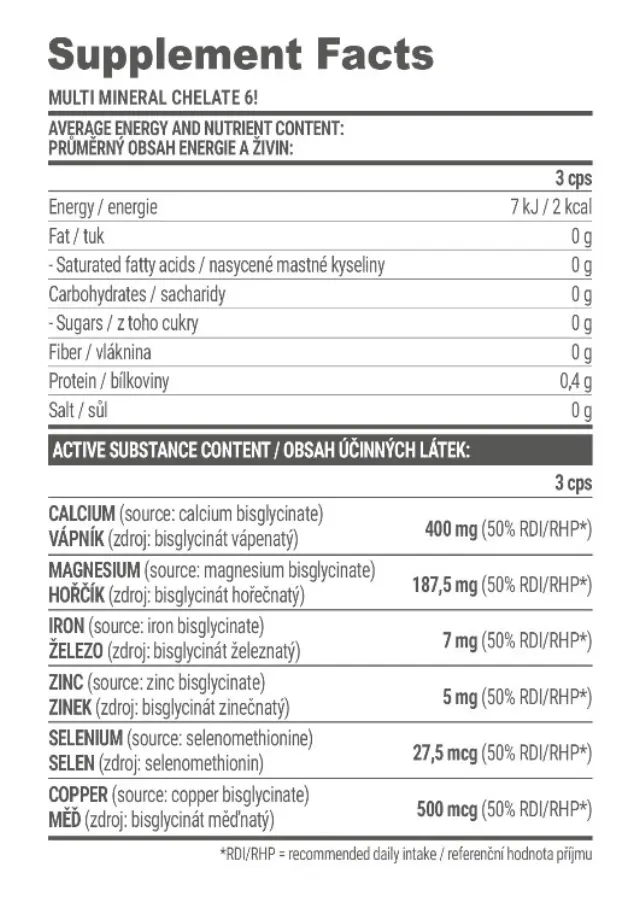 Extrifit Chelate 6! Multimineral 2