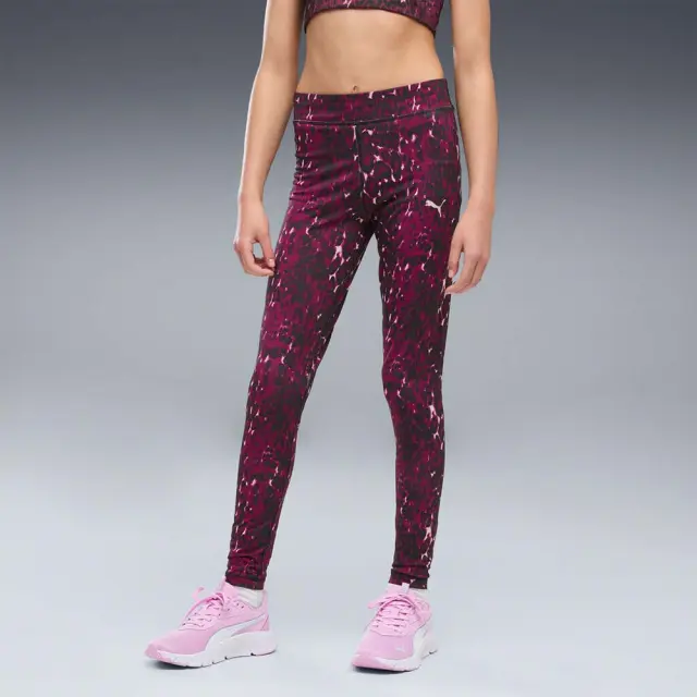 Puma Girl's TAD Essentials Allover Print Tights Φούξια 529282-41 (Puma)