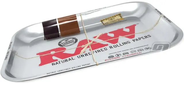 Raw Rolling Tray Δίσκος Metallic Silver Large (27x33cm) 2