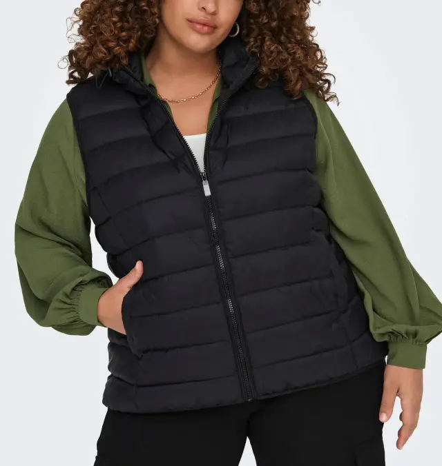 Μπουφάν αμάνικο, CARNEW TAHOE HOOD WAISTCOAT, Only-Carmacoma - M(46-48)