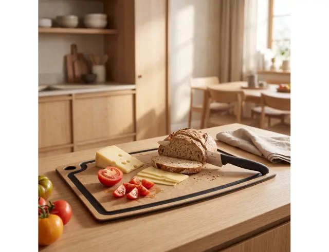 Επιφάνεια Κοπής Victorinox Gourmet με αυλάκι και διαστάσεις 44.5x33x0.9cm - Brown7.4129