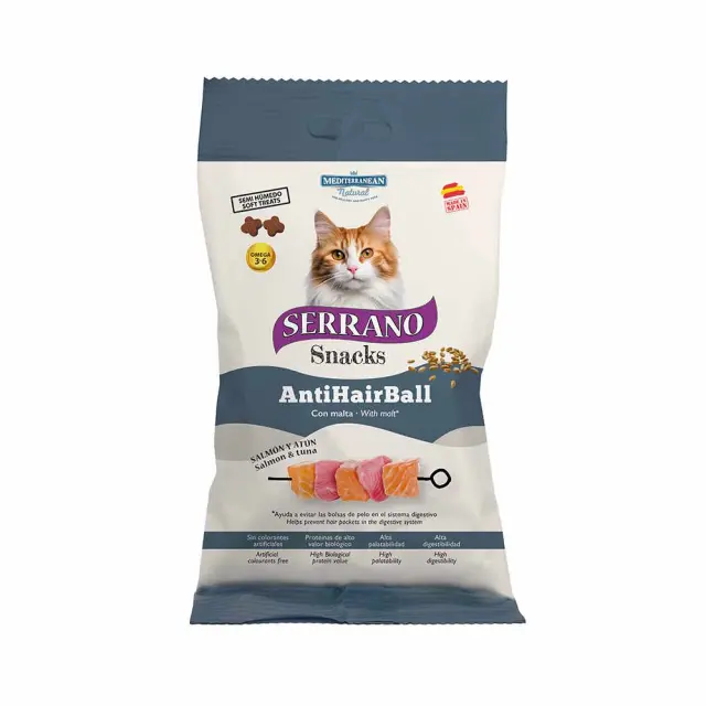 Mediterranean Serrano Snacks Salmon & Tuna Λιχουδιά για Γάτες 50gr Μονόχρωμο