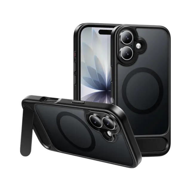Θήκη Hoco Premium Vip Magsafe για Apple iPhone 17 με Ενσωματωμένο Stand Μαύρη