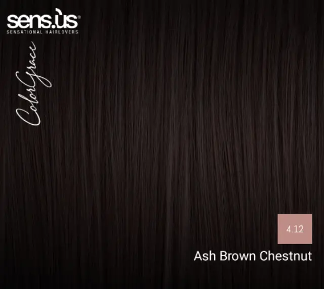 Sensus Color Grace M3K 4.12 Ash Brown Chestnut 100ml - (μόνιμη βαφή καστανό σαντρέ) 2