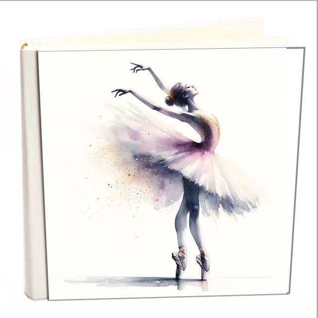 Άλμπουμ my album ballerina 02 boho style με ριζόχαρτο 35x35cm και κουτί άλμπουμ