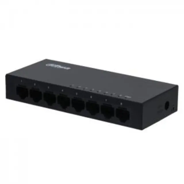 8-Port Unmanaged Gigabit Switch 10/100/1000, σε μαύρο χρώμα 2