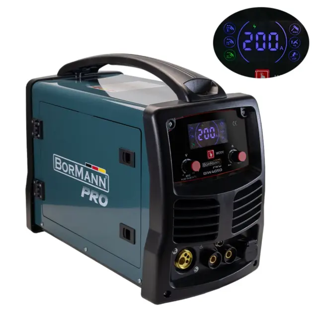 Bormann Pro BIW4050 - Ηλεκτροκόλληση Inverter Απόδοση 250Α/60%, Ψηφ.Οθόνης, Μεγ.Ηλεκτρόδιο 5mm (079323)
