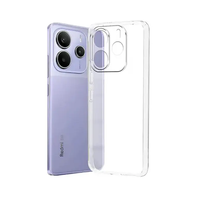 Θήκη Σιλικόνης 1.5mm Για Xiaomi Redmi Note 14 5G Διάφανη