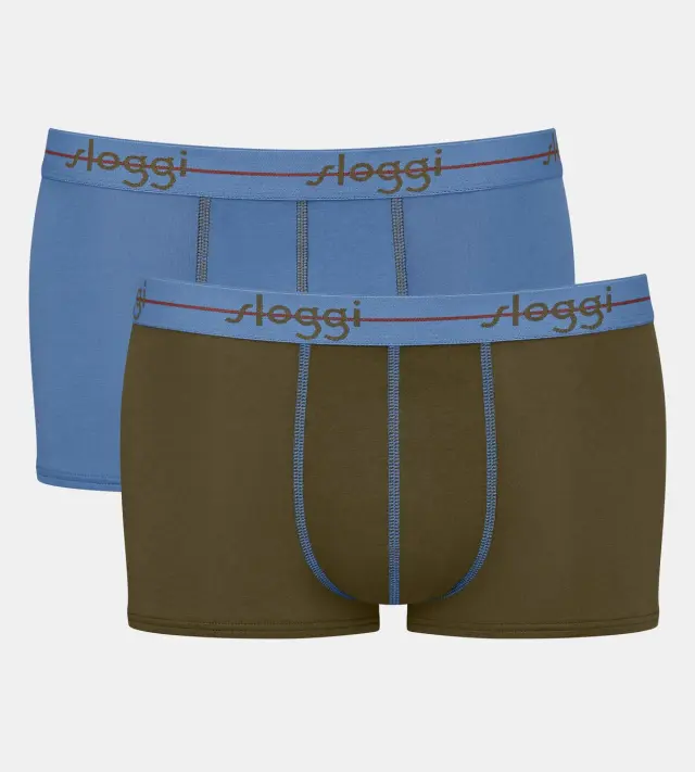 Sloggi Men Μποξεράκια Start Hipster Συνδυασμός Πράσινο 2-Pack - 2XL