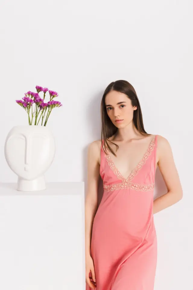 S1395 - Type - NIGHTGOWN SOLID BLOOMING NIGHTS