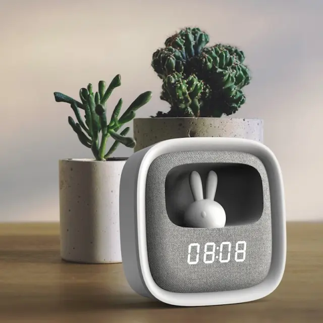 Forever Ξυπνητήρι με Φως Νυκτός Κουνελάκι / LED Bunny Light & Alarm Clock: Pure 3