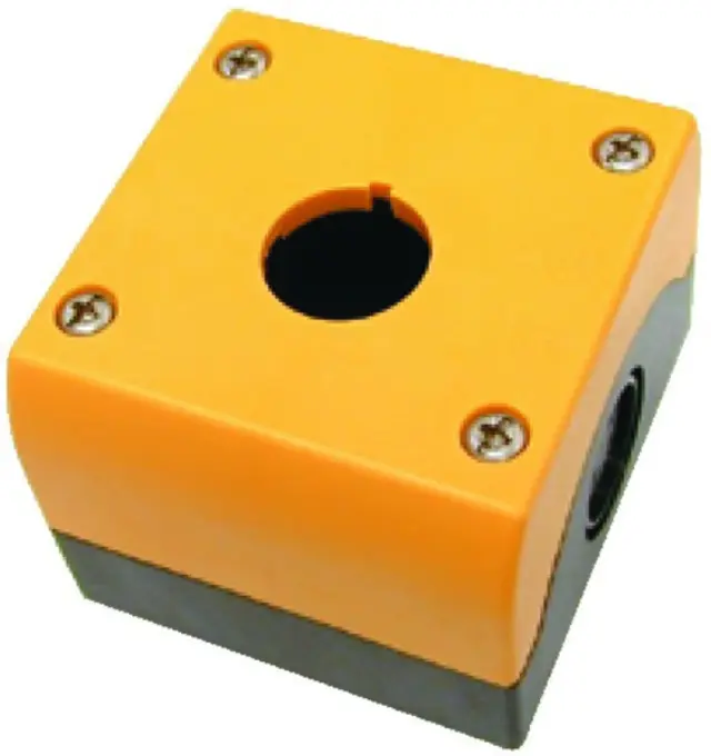 M22-IY1 Surface mounting enclosure, yellow, 1 mounting location