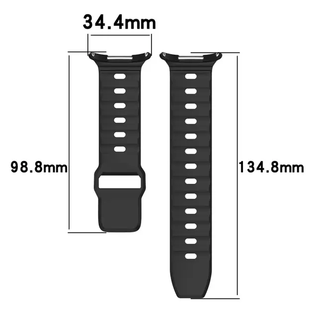 Techsuit - Watchband (W055) - Samsung Galaxy Watch Ultra 1 / 2 2024-2026 (47 Mm) - Ανοιχτό Ροζ 2