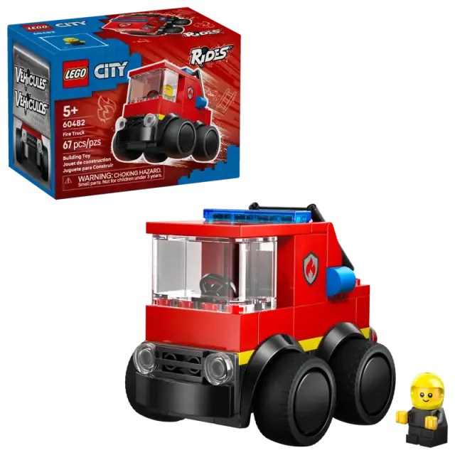 LEGO® City Rides – Fire Truck για 5+ Ετών 67τμχ - 60482 2