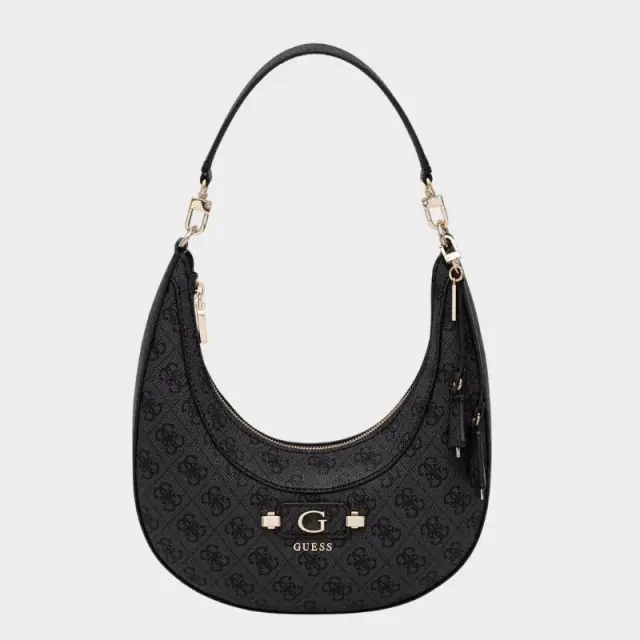 Guess - Γυναικεία Τσάντα Lindsey Hobo HWSG9749010-CLO Ανθρακί