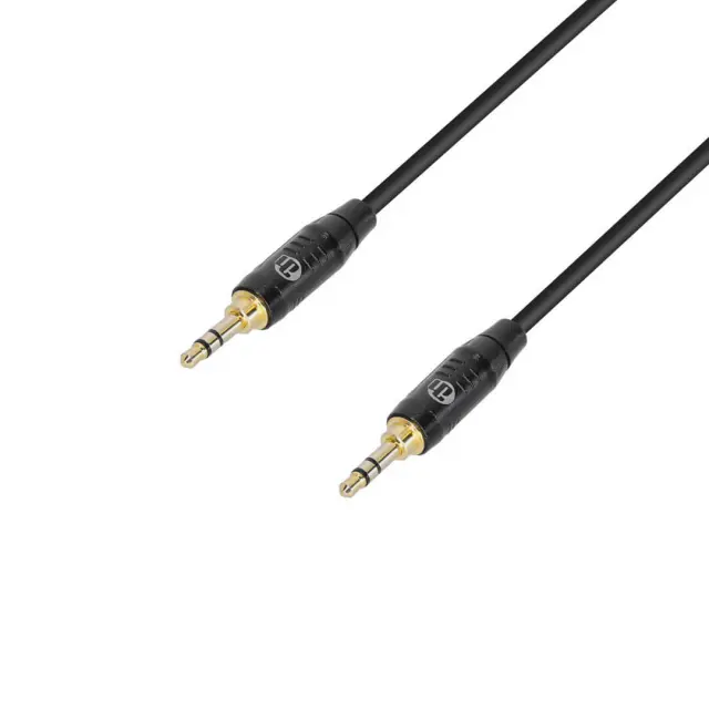 Adam Hall K4BWW0150 3Star Series Καλώδιο Audio 1/8 Stereo Jack - 1/8 Stereo Jack 1.5m Μαύρο