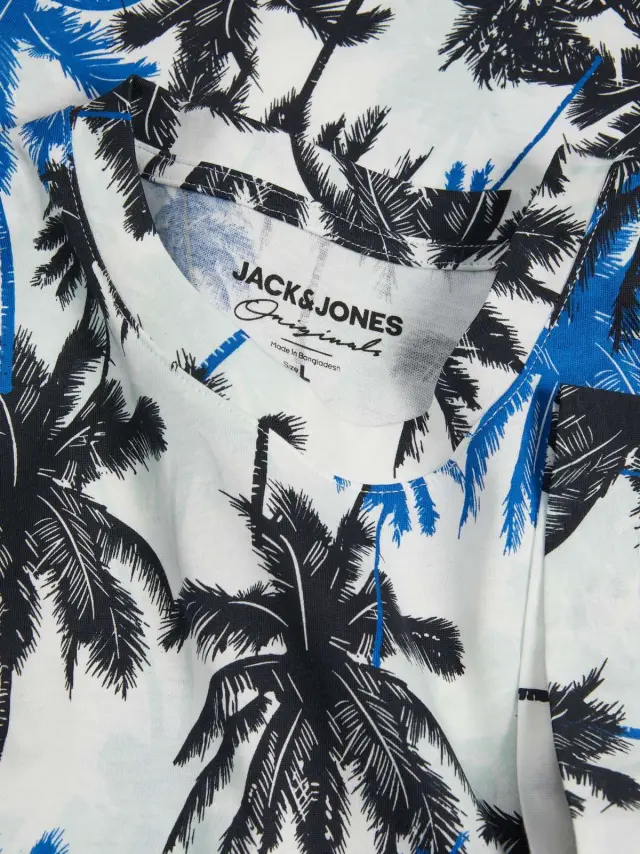 JORTULUM AOP TEE SS CREW NECK Cloud Dancer 2