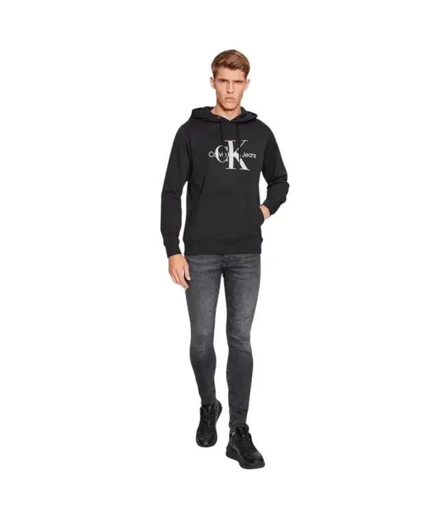 Calvin Klein - Ανδρικό Seasonal Monogram Φούτερ J30J320805-0GR Μαύρο - 2XL 2