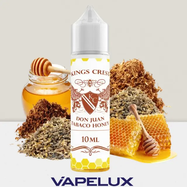Kings Crest Flavor Shots Don Juan Tabaco Honey 10ml to 60ml