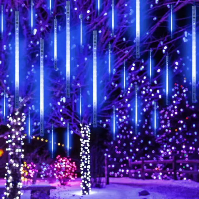 ΧΡΙΣΤΟΥΓΕΝΝΙΑΤΙΚΑ ΛΑΜΠΑΚΙΑ ΜΕΤΕΩΡΙΤΗΣ 240 LED CW 30LX8DROPS ΑΝΤΑΠΤΟΡΑΣ 5V ΜΕ ΔΙΑΦΑΝΟ ΚΑΛΩΔΙΟ 3.2m+5m & ΔΥΝΑΤΟΤΗΤΑ ΕΠΕΚΤΑΣΗΣ ΜΑΧ 3 IP44 500mm / X062402451 2