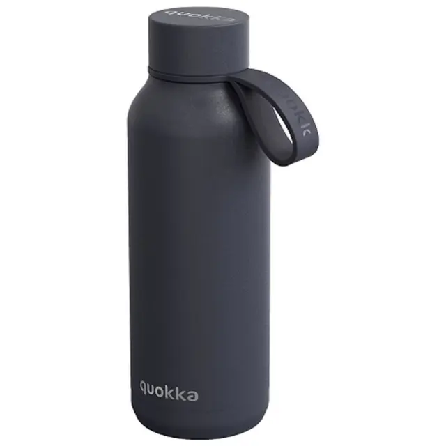 Quokka Solid Μπουκάλι Θερμός Ανοξείδωτο 510ml Slate με Καπάκι-Θηλιά (Loop)-40184S