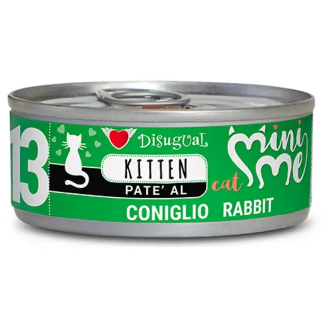 Υγρή Τροφή Disugual Mini Me Cat - Kitten 13 Pate Με Κουνέλι 85gr