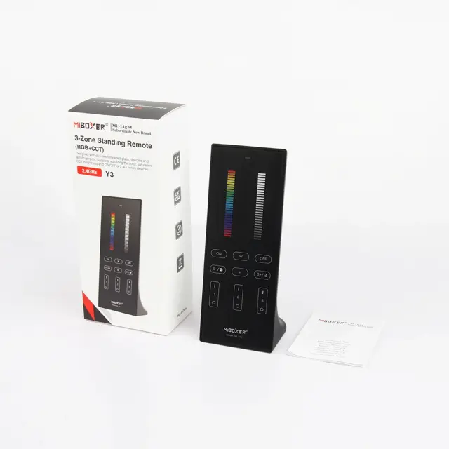 ΚΑΘΕΤΟ ΤΗΛΕΧΕΙΡΙΣΤΗΡΙΟ LED RGB+CCT 2.4GHZ ACA A-Y3-B ΜΑΥΡΟ IP20 / A-Y3-B 2
