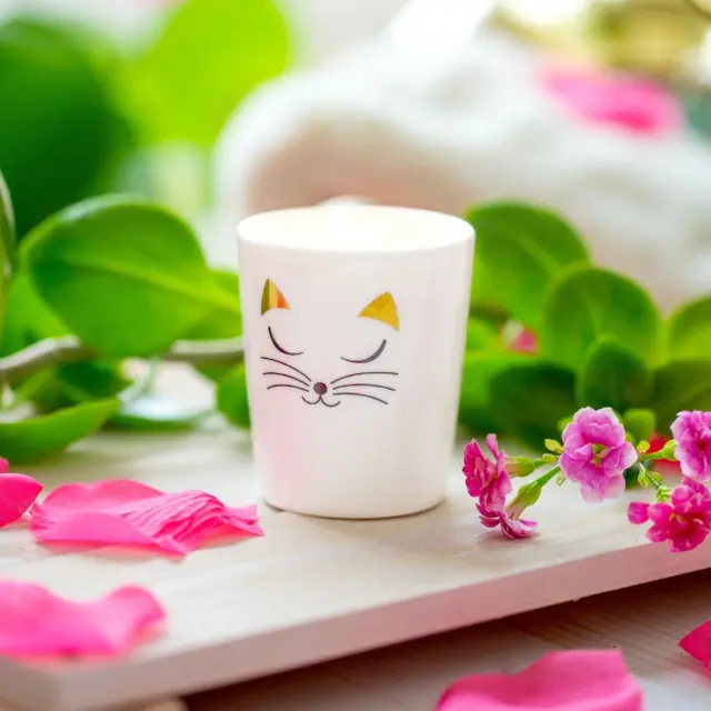 Pylones Φλυτζανάκι Espresso / Coffee Cup (80ml): Tazzina (9 σχέδια) White cat 2