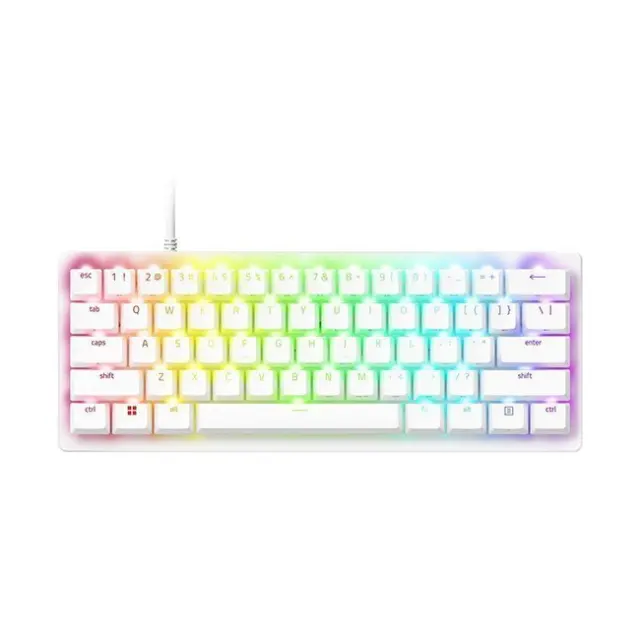 Razer Gaming Keyboard Huntsman V3 Pro Mini Razer Analog Optical (Gen 2) White (RZ03-04991700-R3M1)