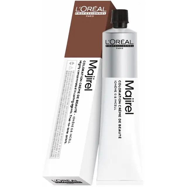 L'Oreal Professionnel Majirel Μόνιμη Κρέμα Βαφή 50ml | Απόχρωση 7.35 Ξανθό Ντορέ Ακαζού