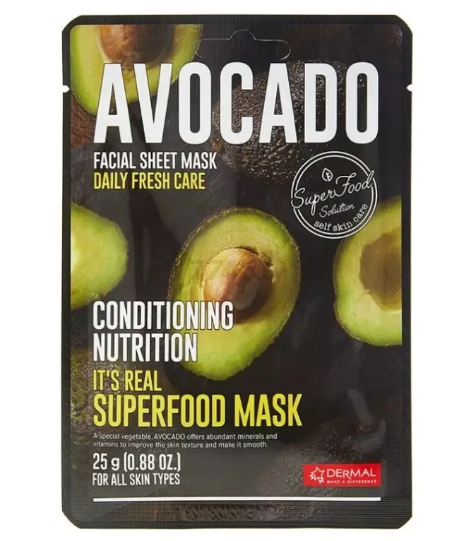 DERMAL It's Real Superfood Mask [AVOCADO] 25 g