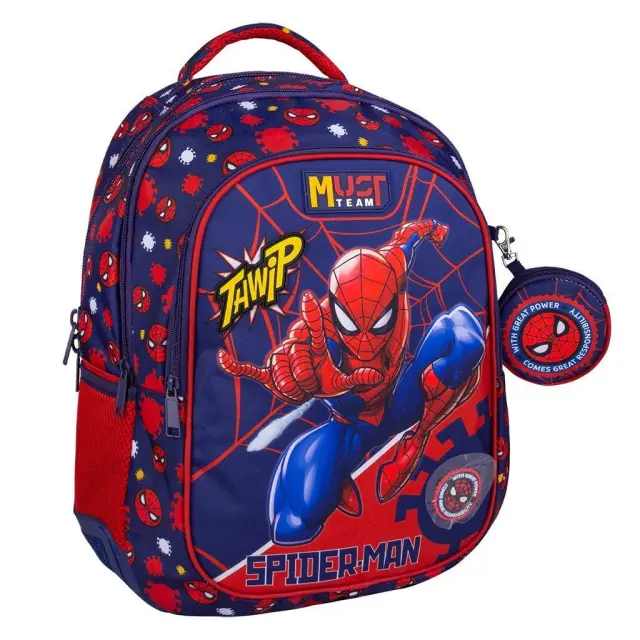 Must Σχολική Τσάντα Πλάτης Δημοτικού Spider-Man Thwip 3 Θήκες (32x18x43) 000508500